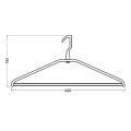 Hermeta 1262 garderobe kledinghanger Gardelux 1 zelfrichtend mat zwart 1262-18