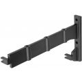 Hermeta 2093 garderobebuis steun Gardelux 2 RAL 9011 zwart 2093-70