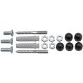 Hermeta 2097 garderobe montageset muurbevestiging Gardelux 2 type 12 mat zwart 2097-18
