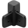 Hermeta 2140 garderobelijst hoek buiten Gardelux 2 voor lijst 2000 zwart 2140-70