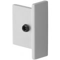 Hermeta 2655 garderobelijst eindstop lijst 2650 mat naturel 2655-11