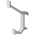 Hermeta 2670 garderobebuis hoed- en jashaak mat naturel 2670-11