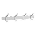 Hermeta 2681 wand garderobe kapstok serie A 4-haaks aluminium winkelverpakking 2681-11W