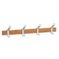 Hermeta 2681 wand garderobe kapstok serie A 4-haaks hout winkelverpakking 2681-36W