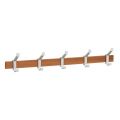 Hermeta 2682 wand garderobe kapstok serie A 5-haaks hout winkelverpakking 2682-36W