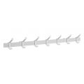 Hermeta 2684 wand garderobe kapstok serie A 7-haaks aluminium winkelverpakking 2684-11W