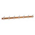 Hermeta 2684 wand garderobe kapstok serie A 7-haaks hout winkelverpakking 2684-36W