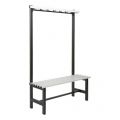 Hermeta 3027 zitbank Gardelux type 5 115 cm aluminium zitting zwart 3027-70