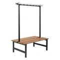 Hermeta 3030 zitbank Gardelux type 6 115 cm houten zitting zwart 3030-70