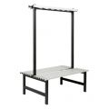 Hermeta 3032 zitbank Gardelux type 6 115 cm aluminium zitting zwart 3032-70