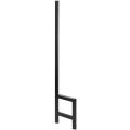 Hermeta 3075 zitbank banksteun Gardelux type 5 Gardelux vrijstaand zwart 3075-70