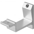 Hermeta 3540 leuninghouder vlakzadel opschroevend naturel 3540-01