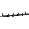 Hermeta GA7444 wand garderobe Gardelux Anna 4 haaks mat zwart GA7444-18