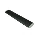 Ami EP 990 tochtklep aluminium zwart RAL 9005 structuur finish met 4 schroeven SPS 3.5x13 mm 739615