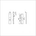 Ami VHB 251/15 KT veiligheidslangschild SKG*** kerntrekbeveiliging VHB 251/50/15 buiten KT 55 binnen profielcilinder PC 55 met deurkruk 332 F1 deurdikte 38-42 mm 891125