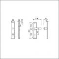 Ami VHB 251/15 KT veiligheidslangschild SKG*** kerntrekbeveiliging VHB 251/50/15 buiten KT 92 binnen profielcilinder PC 92 met deurkruk 332 F1 deurdikte 38-42 mm 891195