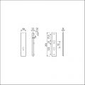 Ami VHB 251/50 veiligheidslangschild SKG*** VHB 251/50 buiten zonder krukgat PC 72 binnen PC 72 F1 deurdikte 38-45 mm 803046