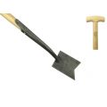 DeWit damesspade met V-snede en zwanehals essen steel 750 mm 1040x140x45 mm 2057