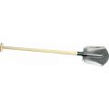DeWit schep Drents 000 1/2 gebogen met opstapjes 110 cm essen T-steel 23035