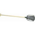 DeWit schep Drents 00 1/2 gebogen met opstapjes met 100 cm essen T-steel 23054