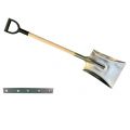 DeWit aluminium ballastschop 28 cm breed met slijtstrip 100 cm steel en kunstof D greep 23453