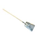 DeWit aluminium graanschop 31 cm breed met slijtstrip en 130 cm knopsteel 23477