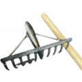 DeWit tuinhark 10 tands verstevigd met geharde tanden essen steel 155 cm 23871