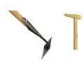 DeWit ruitschoffel 18 cm blank gelakt met 1290 mm essen steel 391822