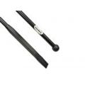 DeWit stootijzer 140 cm met 40 cm vierkant met nylon dop 90 mm 714410