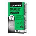 Toggler A8-40 Alligator muurplug zonder flens A8 diameter 8 mm doos 40 stuks 91100450