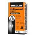 Toggler TB-40 hollewandplug TB doos 40 stuks plaatdikte 9-13 mm 96406510