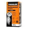 Toggler TBE-1-40 hollewandplug TBE1 doos 40 stuks plaatdikte 9-13 mm 96406550