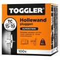 Toggler TC-100 hollewandplug TC doos 100 stuks plaatdikte 15-19 mm 96210030