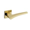 Mandelli1953 1631L Astrid deurkruk gatdeel op rozet 50x50x6 mm linkswijzend messing gepolijst TH51631MA0200