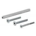 GPF Bouwbeslag GPFAG0361 bevestigingsset voor veiligheids beslag deurdikte 104 mm kruk-kruk 2x M8x110-1x M6x110 en krukstift 8x8x160 mm 10.9 AG0361