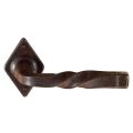 Utensil Legno FM027 M RSB deurkruk op rozet 70x45 mm met veer gepatenteerd systeem roest TH700277M100