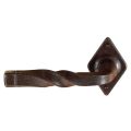 Utensil Legno FM027L M RSB deurkurk gatdeel op rozet 70x45 mm met veer gepatenteerd systeem linkswijzend roest TH700277M200