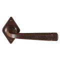 Utensil Legno FM044 M RSB deurkruk op rozet 70x45 mm met veer gepatenteerd systeem roest TH700447M100