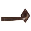 Utensil Legno FM044L M RSB deurkurk gatdeel op rozet 70x45 mm met veer gepatenteerd systeem linkswijzend roest TH700447M200