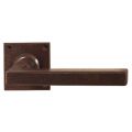 Utensil Legno FM364 M RSB deurkruk op rozet 50x50 mm met veer gepatenteerd systeem roest TH703647M100