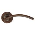 Utensil Legno FM366R RSB deurkruk gatdeel op rozet 50x50 mm rechtswijzend roest TH7036670300