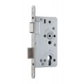 GPF Bouwbeslag RVS 0130.09 PC72 dag en nacht slot PC72 RVS U voorplaat afgerond 235x20x3 mm doornmaat 60 mm DIN links-rechts RVS geborsteld GPF013009042