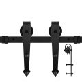 GPF Bouwbeslag ZwartWit 0504.61 schuifdeursysteem Nuoli zwart 150 cm zwart GPF050461150