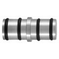 GPF Bouwbeslag RVS 0587.09 koppelstuk ronde rail voor schuifdeursysteem RVS RVS geborsteld GPF058709000