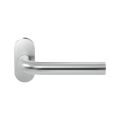 GPF Bouwbeslag RVS GPF1000.09-04R Aka deurkruk gatdeel op ovaal rozet RVS 70x32x10 mm rechtswijzend RVS geborsteld GPF1000090300-04