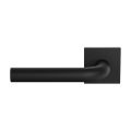 GPF Bouwbeslag ZwartWit GPF1000.61-02L Aka deurkruk gatdeel op vierkant rozet 50x8 mm linkswijzend zwart GPF1000610200-02