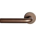 GPF Bouwbeslag Anastasius 1000.A2-00 L/R Aka L-model 19 mm deurkruk gatdeel op ronde rozet 50x8 mm links-rechtswijzend Bronze blend GPF1000A20200-00