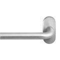 GPF Bouwbeslag RVS GPF1001.09-04L Aka deurkruk gatdeel op ovaal rozet RVS 70x32x10 mm linkswijzend RVS geborsteld GPF1001090200-04