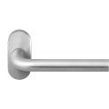 GPF Bouwbeslag RVS GPF1001.09-04R Aka deurkruk gatdeel op ovaal rozet RVS 70x32x10 mm rechtswijzend RVS geborsteld GPF1001090300-04