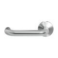 GPF Bouwbeslag RVS GPF1005.09-00L/R Hoa deurkruk gatdeel op rond rozet 50x8 mm links-rechtswijzend RVS geborsteld GPF1005090200-00